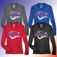 Brookhaven Baseball Ladies LS Tech Tee